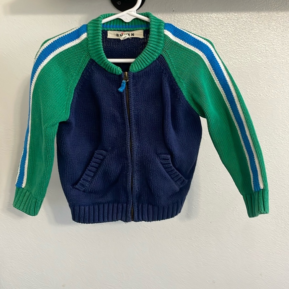 Mini Boden zip up sweater